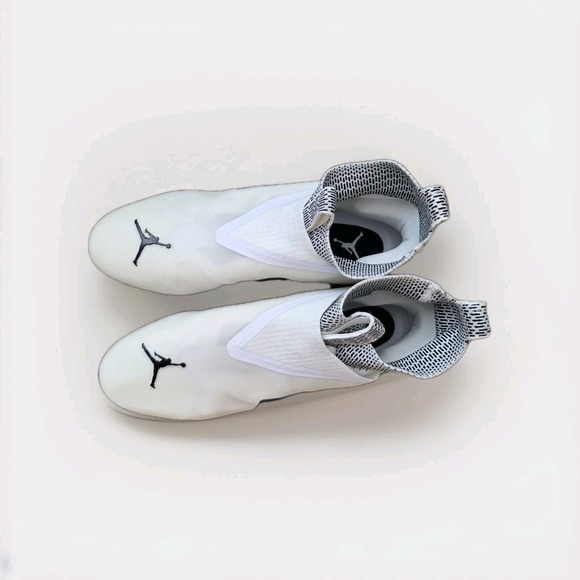 Jordan‎ Alpha Menace Elite 3 Football Cleats White/Black DH3369-100 Size 18